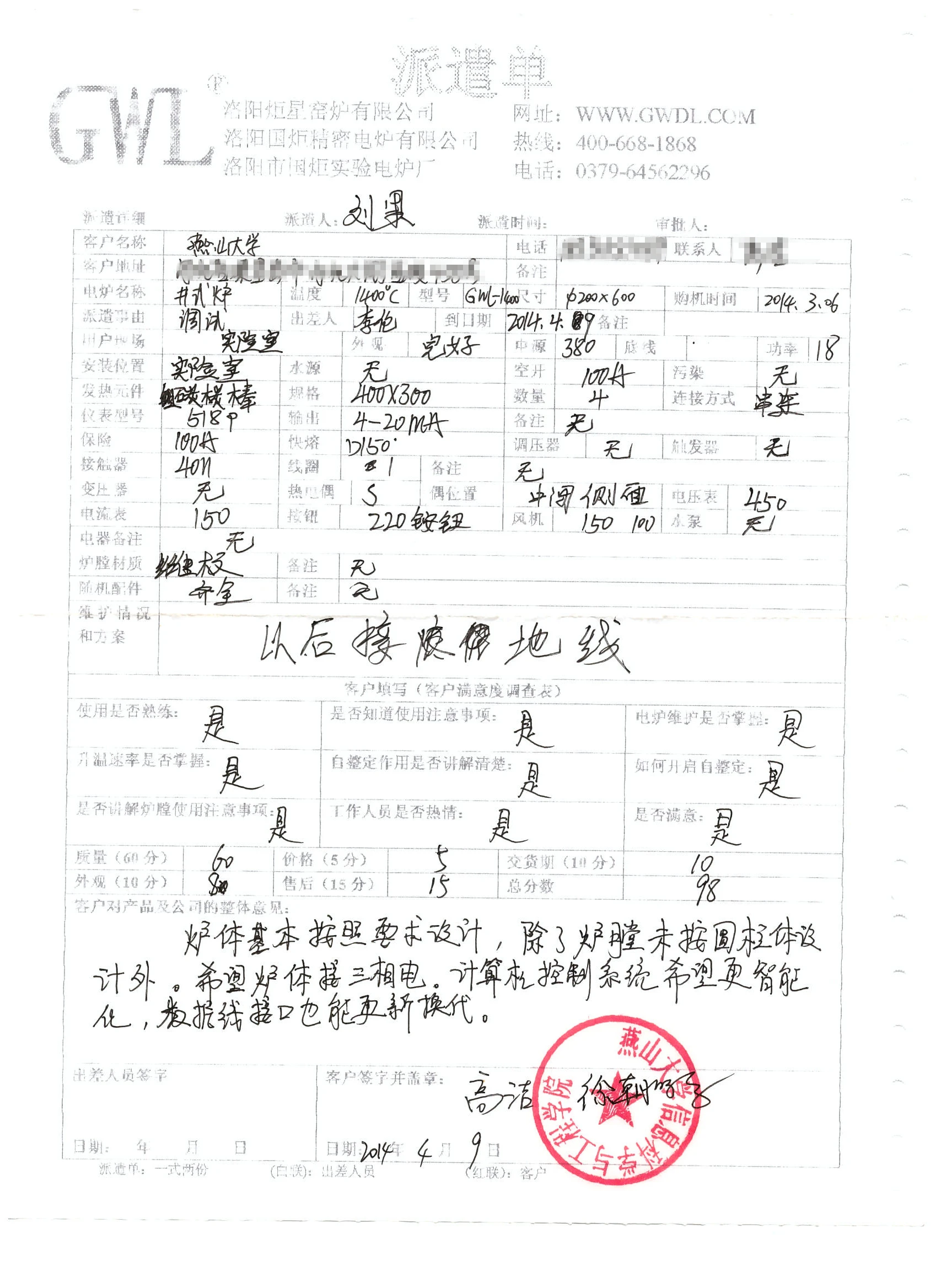 Well electric furnace - Yanshan University